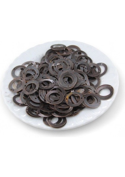 16,5x3 mm Halka Çift Delik Ortası Açık Pul Payet (30 gr 70 Adet) fiyatları