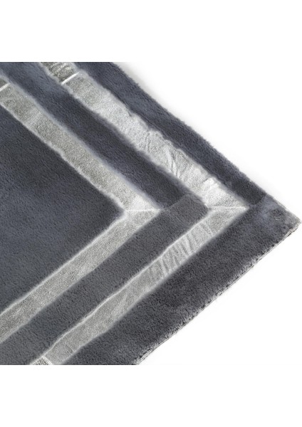 Gri Tonlarında Modern Peluş Halı - Şık Salon Halısı, Kaymaz Taban Halı fiyatları