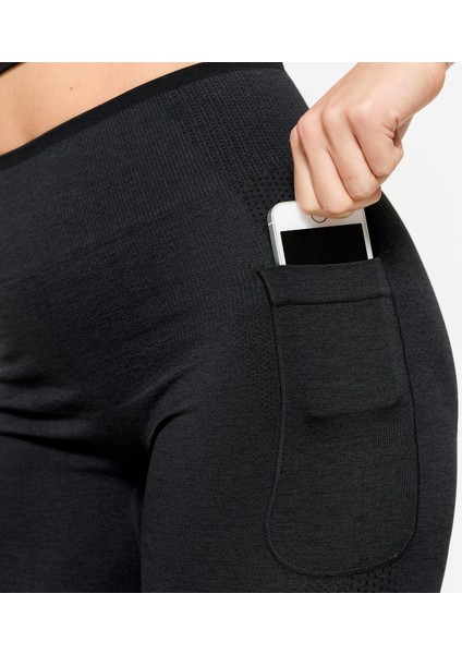 Domyos Kadın Dikişsiz Tayt - Kas Geliştirme - Siyah fırsatları