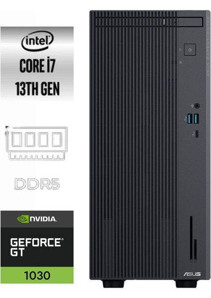 Expertcenter P500MV-161 i7-13620H 32GB 512GB Msı Gt 1030 4gb Freedos Mini Tower Masaüstü Bilgisayar