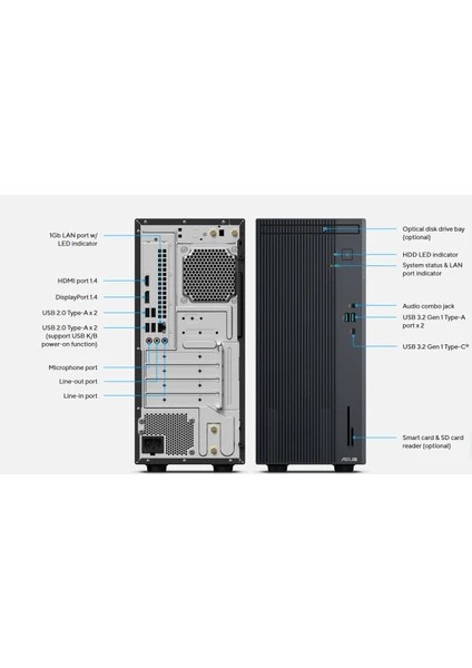 Expertcenter P500MV-161 i7-13620H 32GB 512GB Msı Gt 1030 4gb Freedos Mini Tower Masaüstü Bilgisayar indirimleri