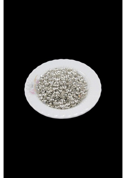 Gümüş 5 mm Bombeli Pul Payet (30 gr 460 Adet) fiyatları