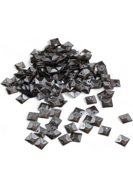 9x9 Kare Bombeli Pirinç Pul Payet (30 gr 100 Adet)
