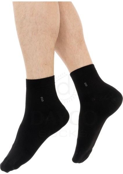 Erkek Yarım Konç Bambu Çorap Siyah Battal Boy - 47-50 - 181-47-50 fırsatları