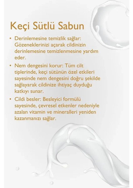 Zengin Vitamin ve Mineralli Canlandırıcı, Nemlendirici Keçi Sütlü Sabun 125 gr fiyatları