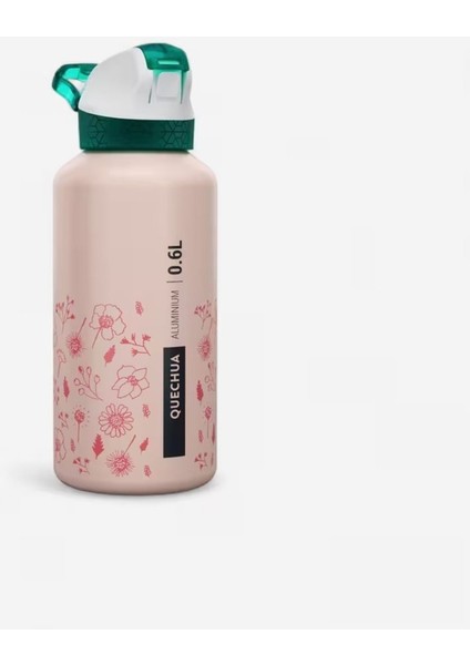 Çocuklar Için Şık ve Hafif 0,6l Pipetli Alüminyum Matara, Pembe Renkli ve Kullanışlı