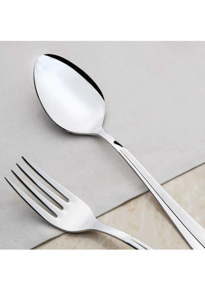 12'li Metalik Yemek Bıçak Takımı, Şık ve Dayanıklı Set