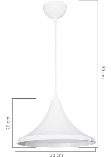 Beyaz ve Turuncu Tekli Sarkıt Lamba, Modern ve Şık Tasarım ile Aydınlatma Ürünleri fırsatları