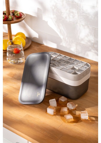 Gri Soft Kutulu Buz Kalıbı, Serin ve Şık Soğutma Deneyimi Için Ideal fırsatları