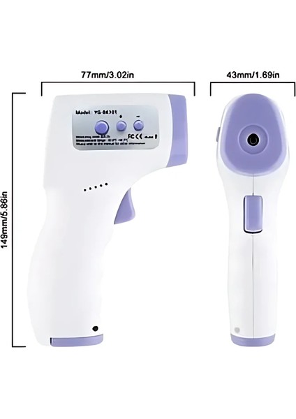 Infrared Thermometer Kızılötesi Temassız Mor Ateş Ölçer fırsatları