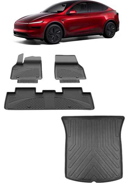 Tesla Model Y Juniper Havuzlu Paspas ve Bagaj Havuzu 2025