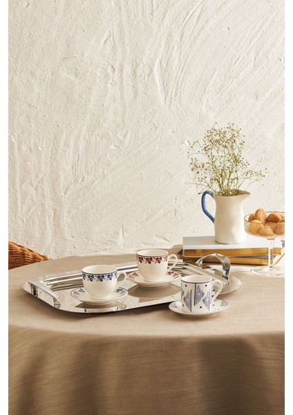 6 Kişilik 90 ml Lacivert Kahve Fincan Takımı, Şık ve Hafif Tasarım fiyatları