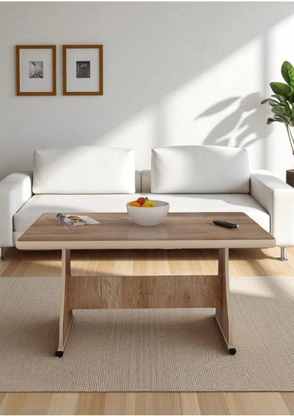 Seyir 61X119X68 Tekerlekli Mdf Masa – Yemek, Mutfak, Balkon Masası