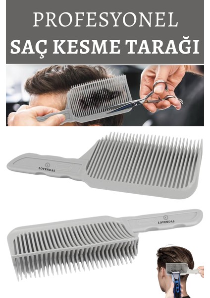 Özel Kavisli Tasarım Premium Saç Kesme Tarak