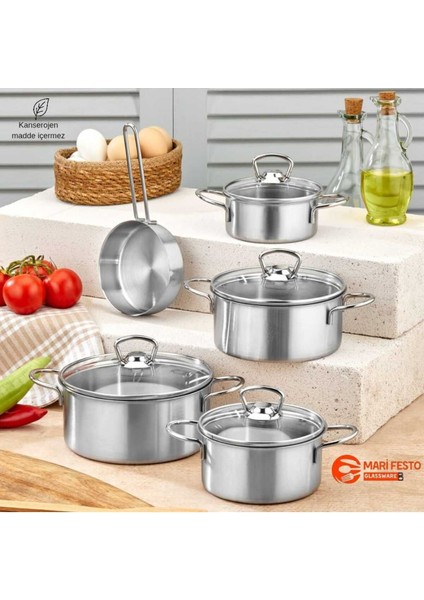 Mini Sakla Isıtma ve Saklama Seti, 12-18CM Tabansız Tencere ve Tava