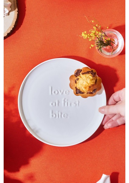 4 Parça Porselen Pasta ve Tatlı Seti, 19 Cm, Beyaz modelleri