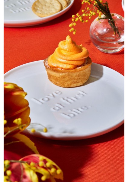 4 Parça Porselen Pasta ve Tatlı Seti, 19 Cm, Beyaz fırsatları