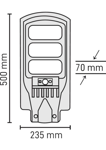 MX-9044 150W Kumandalı Solar Sokak Armatürü fırsatları