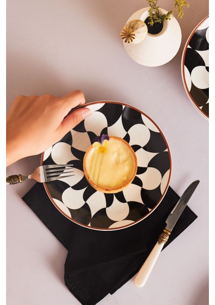 6 Parça Porselen Pasta Takımı, 19 Cm, Şık ve Zarif Tasarım modelleri