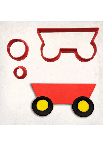 Vagon Detay Kurabiye Kalıp Seti 3’lü