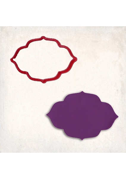 Plaka Çerçeve 3 Kurabiye Kalıbı Şekillendirici Kopat