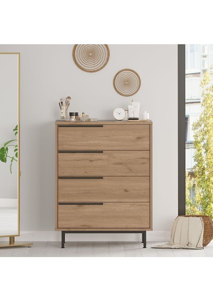 Bohem Şifonyer 4 Çekmece Metal Ayaklı Sepet BOH17-S fiyatları