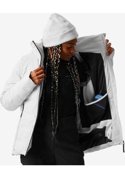 Wedze Kadın Şişme Kayak Montu - Bej - 900 Warm indirimleri