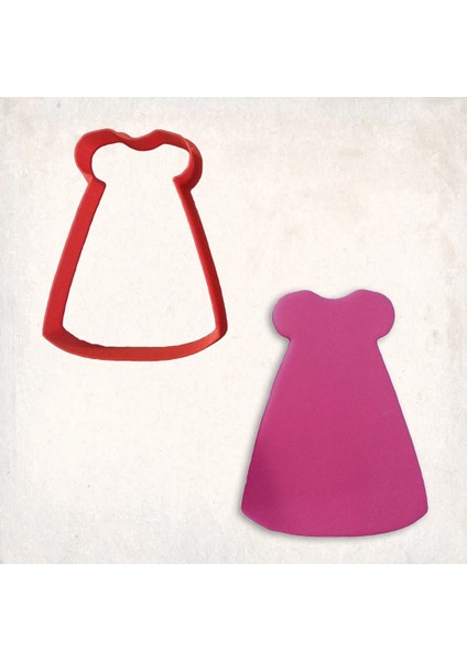 Gece Elbisesi 2 Kurabiye Kalıbı Şekillendirici Kopat