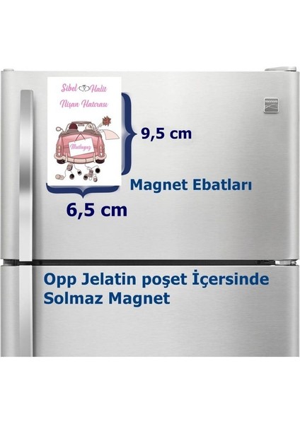 Nişan Magnet Büyük Boy 6,5x9,5 cm 16 Adet Gelecek fiyatları