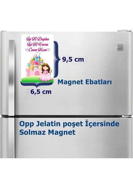 Prenses Magnet Büyük Boy 6,5x9,5 cm 16 Adet Gelecek fiyatları