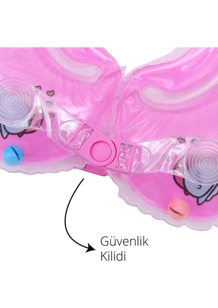 Pembe Renkli Bebek Yüzme Boyun Simidi, Güvenli ve Rahat Kullanım fırsatları