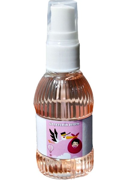 Sprey Kolonya 80 Derece Esanslı Hoşgeldin Bebek Temalı Kız Çocuk Modeli 8 Adet Gelecek