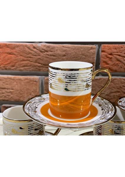 Renkli Porselen Fincan Takımı, Şık ve Zarif Set indirimleri