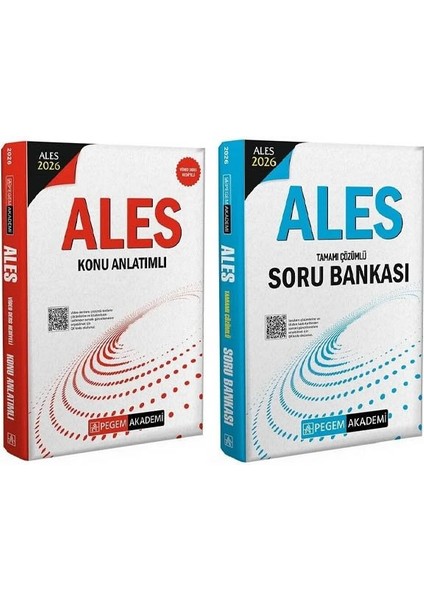 Pegem 2026 Ales Konu + Soru Bankası 2 Li Set