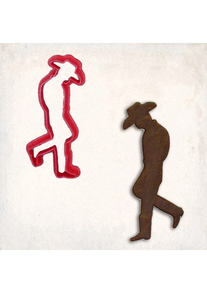 Kovboy Kurabiye Kalıbı Şekillendirici Kopat