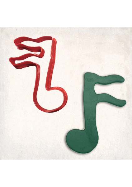 Sekizilik Nota Kurabiye Kalıbı Şekillendirici Kopat