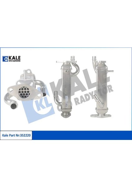 Egr Soğutucu Ducato-Jest 2.3 Euro5 Kale Radyatör 5801365304/ 5801385941/ 580185 Fıat 352220