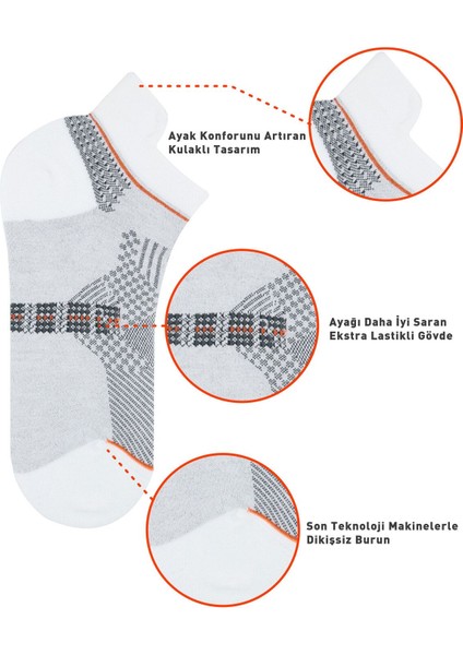 Premium Dikişsiz Kulaklı Bambu Süper Patik Çorap fiyatları