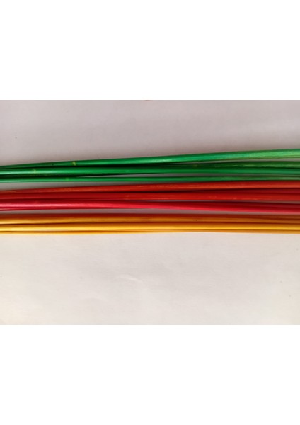 Renkli Buğday Sazı Hobi 3 Renk 15 Adet