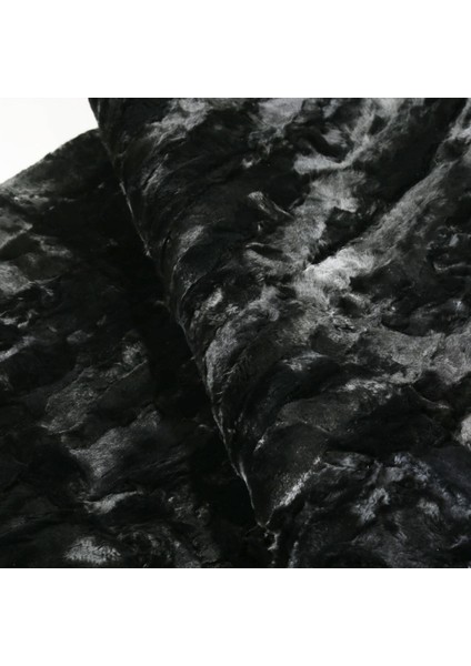 Siyah Doğal Tavşan Halısı - Modern ve Şık Tasarımlı Salon Halısı, Yumuşak Dekoratif Halı modelleri