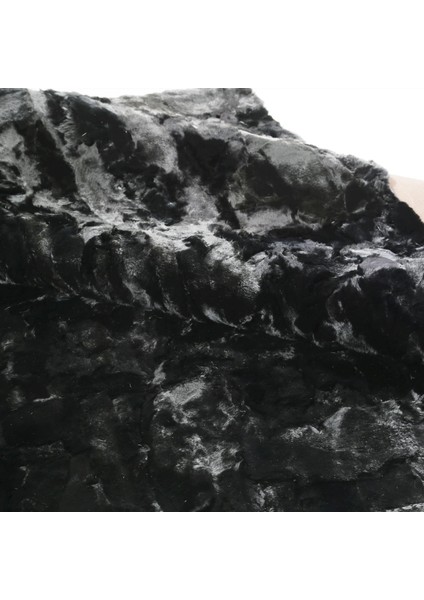 Siyah Doğal Tavşan Halısı - Modern ve Şık Tasarımlı Salon Halısı, Yumuşak Dekoratif Halı indirimleri