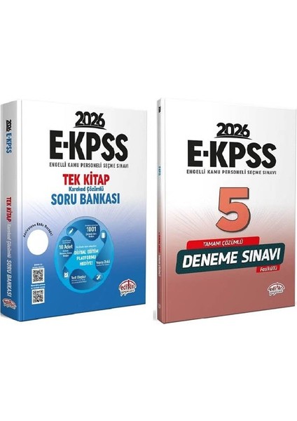 Editör 2026 Ekpss Soru Bankası + 5 Deneme 2 Li Set