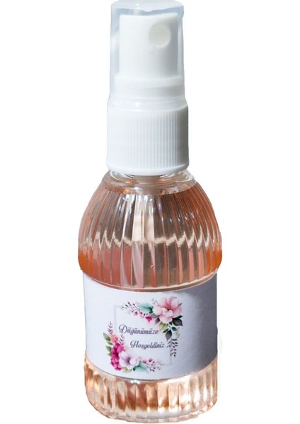 Sprey Kolonya 80 Derece Esanslı Düğün Temalı 8 Adet Gelecek