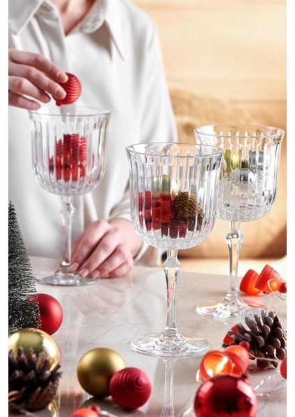 6'lı Ayaklı 490CC Bardak Seti, Şık ve Kullanışlı Içecek Kadehleri