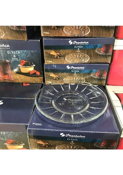 Kahverengi 12'li Çay Tabağı Seti, Şık ve Kullanışlı Tasarım