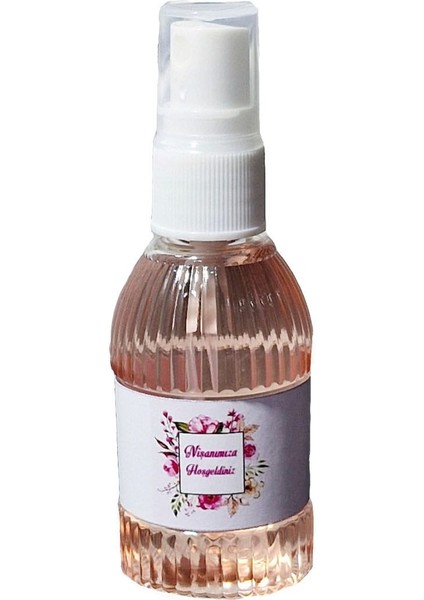 Sprey Kolonya 80 Derece Esanslı Nişanımıza Hoşgeldiniz Modeli Leylak Esanslı 8 Adet Gelecek