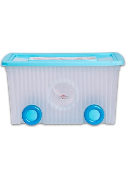 Turkuaz Renkli 60L Taşınabilir Oyuncak Kutusu, Pratik ve Şık Tasarım modelleri