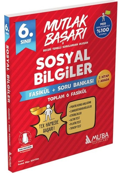 Muba 2026 6.sınıf Sosyal Bilgiler Fasikül + Soru Bankası Yeni Müfredat