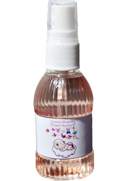 Sprey Kolonya 80 Derece Esanslı Aramıza Hoşgeldin Güzel Kızımız Modeli 8 Adet Gelecek