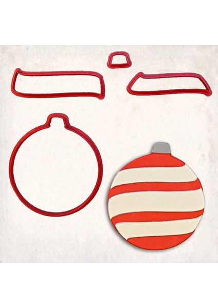 Noel Süsü Detay Kurabiye Kalıp Seti 4’lü